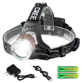 F517 Led Headlamp Flashlight Rechargeable Bright Headlight Super Head Torch