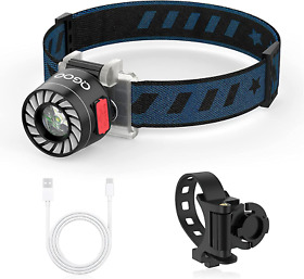Led Headlamp Rechargeable Lightweight Adjustable 300 Lumen Red Light Waterproof