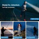 L660 Led Headlamp Super Bright Waterproof Flashlight 7 Modes Batteries Included