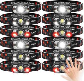 Led Rechargeable Headlamp 744759764041 12pack 3000 Lumen Ultra-light Bright Flashlight