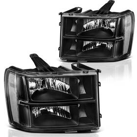 Ledkingdomus 199449584223 Headlight Assembly Compatible With 2007 2013 Gmc Sierra 1500