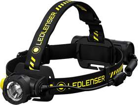 880511 Ledlenser H7r Work Rechargeable Headlamp 1000 Lumens - Black/yellow