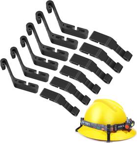 Lenporl 744759960191 Hard Hat Light Clips Helmet Holder Hook For Headlamp Anti-slip Stable Full