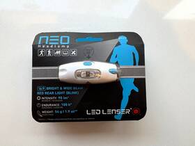 Lenser 847706034027 Led Neo Headlamp Blue 90 Lumens 150 Beam Red Rear Blink New