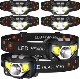 Lhknl 313106227289 Headlamp Flashlight 6-pack Lumen Ultra Bright Led Rechargeable Headlight W
