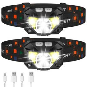 Lhknl 919305368880 Headlamp Flashlight 1200 Lumen Ultra-light Bright Led Rechargeable Headlight