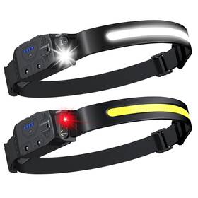 Tg-td16004 Lhknl Rechargeable Headlamp 2pcs- 230 Wide Beam Led Head Lamp With White Red Light