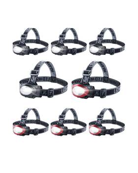 Chl-084mcd Lichamp Camping Headlamp Flashlight 8 Pack Outdoor Super Bright Cob Head Lam