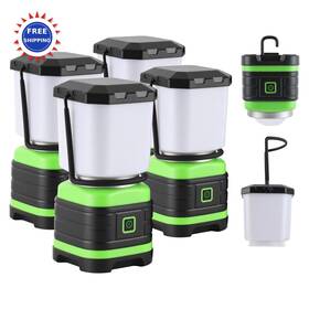 Cls-m004yl Lichamp Camping Lantern Battery Powered Led Lights 4 Pack Portable Essentials