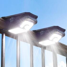 Mdc010393 Lifengsoler 2pack Clip On Solar Lights Outdoor With Motion Sensor 3 Modes 900lm High Bri