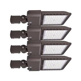 Sb300w Lifgright 4 Pack Led Parking Lot Light Outdoor 300w With Dusk To Dawn Photocell And Slip