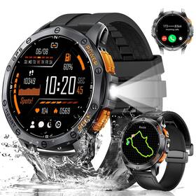 Dm1-e1-us Lige Gps Military Smart Watch For Men Led Flashlight/compass/45 Da... Fast Ship
