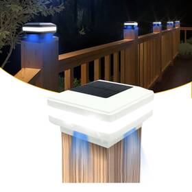 Lilonzon-500l-wpcpl Lilonzon 500lumens Waterproof Solar Post Cap Lights Outdoor Light