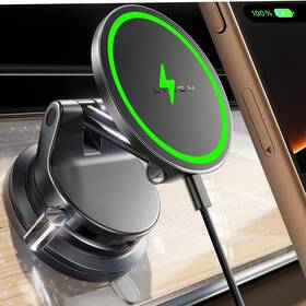 2e7178 Lisen Suction Cup Phone Mount Pro With Charge Function 15w Magsafe... Fa