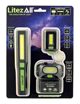 24365-01bj01 Litezall Head Lamp Flashlight Led Keychain Camping Hunting Survival Litez All