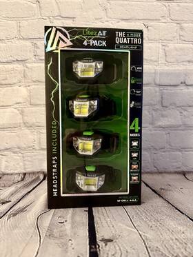 28363-04bd01 Litezall Litez All The Evolution Of Light 4-pack 4 Mode Quattro Headlamp New In Box