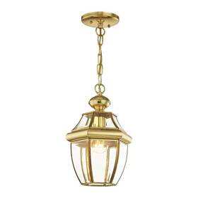 2152-02 Livex Lighting Monterey 1-light Outdoor Hanging Lantern Polished Brass