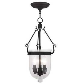 5083-04 Livex Lighting Jefferson 3-light Hanging Lantern Black