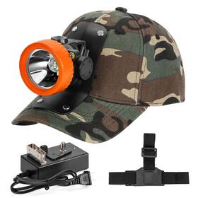 Lk-bk4000 Lokilo Ultra-bright Led Mining Headlamprechargeable Waterproof Hard Hat White