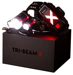Lone Survivalist 860002466705 Ls Tri-beam X Headlamp 2000 Lumen New