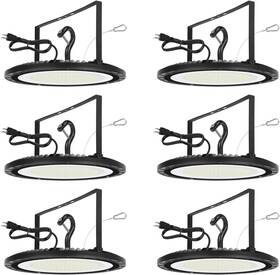 Bj200w-06 Longlux ‎ 6 Pack 200w High Bay Led Lights Brightness 28000 Lm With Us Plug 5ft Ca