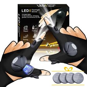 Nledg-001 Louisware Led Flashlight Gloves Unique Gift For Men Dad Father Husband Birth