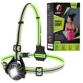 Jr-0901 Lumefit Running Lights For Runners With Yellow Reflective Vest Adjustable Be
