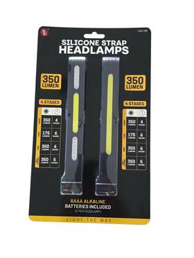 Fl623-2hb Lumen 2 Pack Headlamps 350 Led Cob Light Waterproof Hiking Camping Outdoor Gear