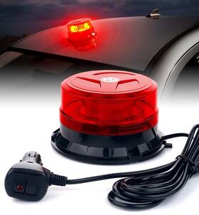 Lumenix Lm003w165-f Led Rooftop Mini Strobe Beacon Light Magnetic And Screw Mount Rotat Inch