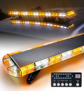 Lm020w213-f Lumenix 48 Inch Led Rooftop Emergency Strobe Lights Bar With Adjustable Mounting