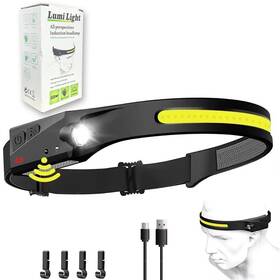 Lumi Light 915322053228 Led Headlamp Rechargeable Head Band 230 Wide Beam Black