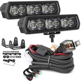 Lumimotor 632406 6 Inch Cree Led Light Bar 2026 Upgraded Off Road Driving Fog Pods With Dt