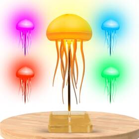 Nlt-5a Lumiopet New Upgraded Quiet Jellyfish Lamp Led Mood Rechargeable Table W