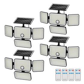 001327al250424um Lumllsaji 4 Pack 3000lumen Solar Flood Lights Outdoor Heads 6500k Motion Sensor Ligh