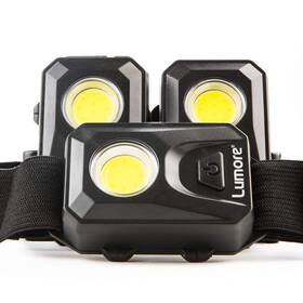 Lumore 044435918912 3 Pack Of 150 Lumen Headlamps With Batteries Three Light Modes High