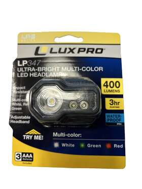Lp347 Lux Pro Headlamp 400 Lumens Multi Color Led 6 Mode Brand New