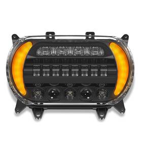 Luxemoto Lx0121 Led Headlight For Road Glide 2015-2023 Dual Color Front Headlamp With High/l