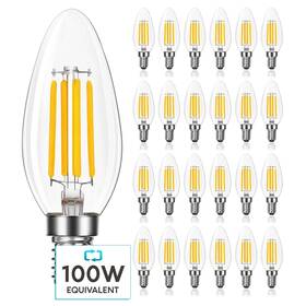 Lr21648 Luxrite 24-pack Candelabra Led Light Bulbs 100 Watt Equivalent 800 Lumens 3
