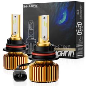 A35-nvm-9007 M-auto 9007 Led Headlight Bulbs Hb5 Light 6000lm Per Set 6500k Cool Whit