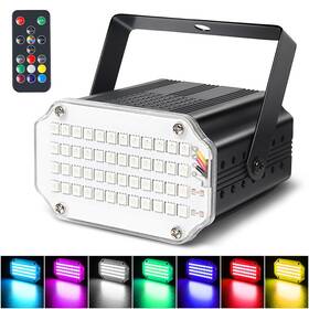 48bf Mad Owl 602258013001 48led Color Strobe Light For Parties And Halloween Wireless Remote Control