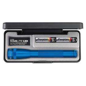 Sp22117 Maglite Mini Led 2-cell Aa Flashlight In Presentation Box Blue