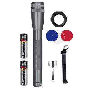 Sp2p09c Maglite Mini Led 2 Cell Aa Pro Flashlights Gray