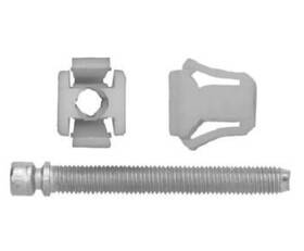 Main St Collective 841213001138 10 Pack White Nylon Headlight Adjusting Nut And Screws 1/4-28 X 2 With