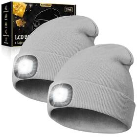 Mw123 Manwald Gifts For Men Led Beanie Hat With Light Usb Rechargeable Headlamp Chris