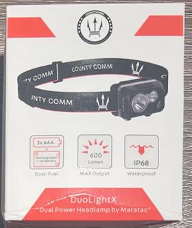 Maratac 972551891816 Countycomm Duolightx Dual Power Headlamp New In Box