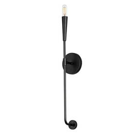 Maxim 24811bk Lighting Vela 1-light Wall Sconce Black Steel Finish Transitional I