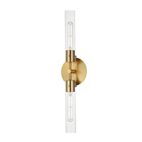 Maxim 26370clnab Lighting Equilibrium 2-light Wall Sconce Natural Aged Brass Steel F Inch