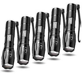 05eu-sdt340-5 Mdwl Tactical Flashlights 5 Pack Light Torch Flashlight Brightest Led
