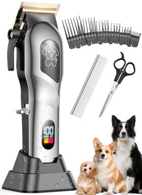 02bs-108 Mearens Dog Clippers For Grooming Kit Heavy Thick Hair Low Noise C