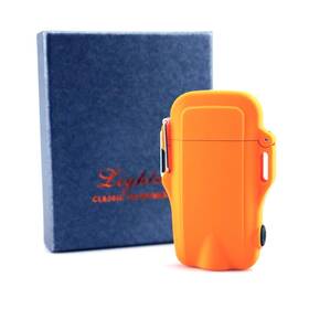 Meng Zhi Ao 431246401146 Outdoors Waterproof Lighter With Led Flashlight Usb Rechargeable Electric Lig
